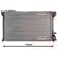 VAN WEZEL radiator, engine cooling 40002196 - Car cooler