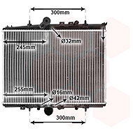VAN WEZEL radiator, engine cooling 40002217 - Car cooler
