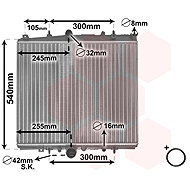 VAN WEZEL radiator, engine cooling 40002237 - Car cooler