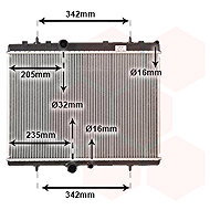 VAN WEZEL radiator, engine cooling 40002241 - Car cooler