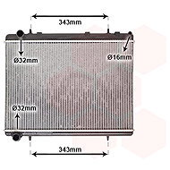 VAN WEZEL radiator, engine cooling 40002259 - Car cooler