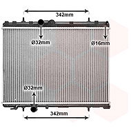 VAN WEZEL radiator, engine cooling 40002265 - Car cooler