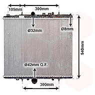 VAN WEZEL radiator, engine cooling 40002277 - Car cooler