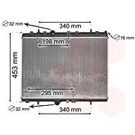 VAN WEZEL radiator, engine cooling 40002290 - Car cooler