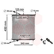VAN WEZEL radiator, engine cooling 40002298 - Car cooler