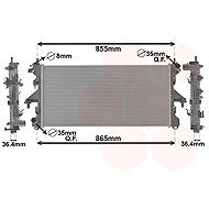VAN WEZEL radiator, engine cooling 40002304 - Car cooler