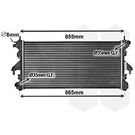 VAN WEZEL radiator, engine cooling 40002308 - Car cooler