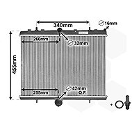 VAN WEZEL radiator, engine cooling 40002314 - Car cooler
