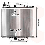 VAN WEZEL radiator, engine cooling 40002331 - Car cooler