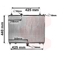 VAN WEZEL radiator, engine cooling 40002358 - Car cooler
