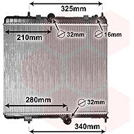 VAN WEZEL radiator, engine cooling 40002384 - Car cooler