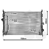 VAN WEZEL chladič, chlazení motoru 40002386 - Car cooler