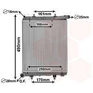 VAN WEZEL radiator, engine cooling 40002411 - Car cooler