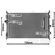 VAN WEZEL chladič, chlazení motoru 40012386 - Car cooler