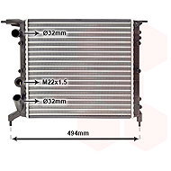 VAN WEZEL radiator, engine cooling 43002042 - Car cooler