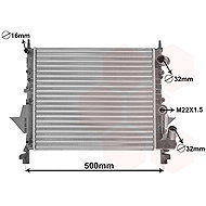 VAN WEZEL radiator, engine cooling 43002158 - Car cooler