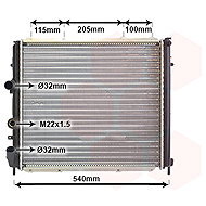 VAN WEZEL radiator, engine cooling 43002174 - Car cooler