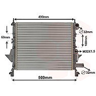 VAN WEZEL radiator, engine cooling 43002206 - Car cooler