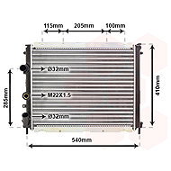 VAN WEZEL radiator, engine cooling 43002231 - Car cooler