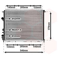 VAN WEZEL radiator, engine cooling 43002258 - Car cooler