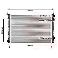 VAN WEZEL radiator, engine cooling 43002259 - Car cooler