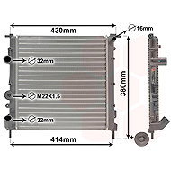 VAN WEZEL radiator, engine cooling 43002261 - Car cooler