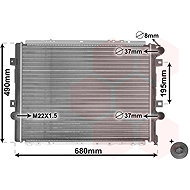 VAN WEZEL radiator, engine cooling 43002264 - Car cooler