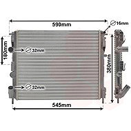 VAN WEZEL radiator, engine cooling 43002272 - Car cooler
