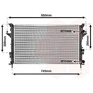 VAN WEZEL radiator, engine cooling 43002290 - Car cooler