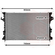 VAN WEZEL radiator, engine cooling 43002300 - Car cooler
