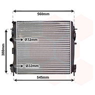VAN WEZEL radiator, engine cooling 43002309 - Car cooler