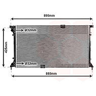 VAN WEZEL radiator, engine cooling 43002313 - Car cooler