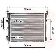 VAN WEZEL radiator, engine cooling 43002326 - Car cooler