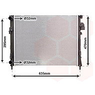 VAN WEZEL radiator, engine cooling 43002327 - Car cooler