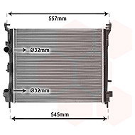 VAN WEZEL radiator, engine cooling 43002362 - Car cooler