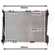 VAN WEZEL radiator, engine cooling 43002371 - Car cooler