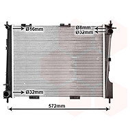 VAN WEZEL radiator, engine cooling 43002372 - Car cooler