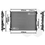VAN WEZEL radiator, engine cooling 43002374 - Car cooler