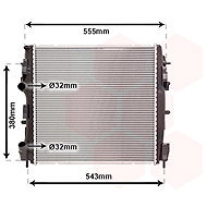 VAN WEZEL radiator, engine cooling 43002399 - Car cooler