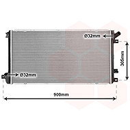 VAN WEZEL radiator, engine cooling 43002408 - Car cooler