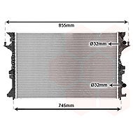 VAN WEZEL radiator, engine cooling 43002421 - Car cooler