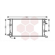 VAN WEZEL radiator, engine cooling 43002445 - Car cooler
