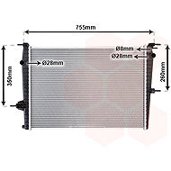 VAN WEZEL radiator, engine cooling 43002458 - Car cooler