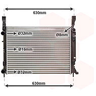 VAN WEZEL radiator, engine cooling 43002469 - Car cooler