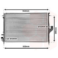 VAN WEZEL radiator, engine cooling 43002478 - Car cooler