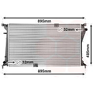 VAN WEZEL radiator, engine cooling 43002490 - Car cooler