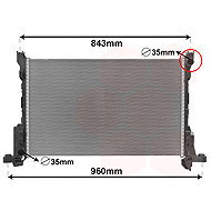 VAN WEZEL radiator, engine cooling 43002625 - Car cooler