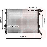 VAN WEZEL radiator, engine cooling 43012710 - Car cooler