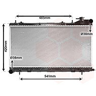 VAN WEZEL radiator, engine cooling 51002045 - Car cooler