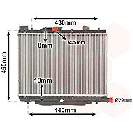 VAN WEZEL radiator, engine cooling 52002122 - Car cooler